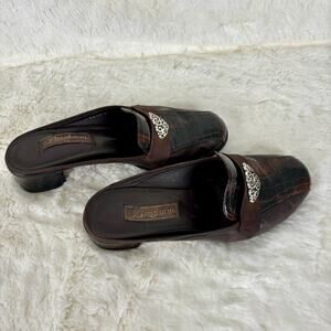 Brighton Avery Brown Leather Loafers Women's Size 8 M